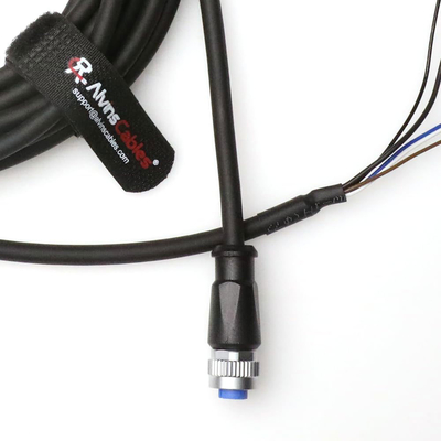 Alvin's Cables M12 A Coded 4Pin to Open Wire Power Cable  2m for Automation