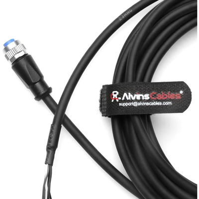 Alvin's Cables M12 A Coded 4Pin to Open Wire Power Cable  2m for Automation