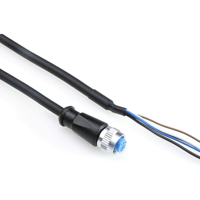 Alvin's Cables M12 A Code 4Pin to Open Wire Power Cable 3m Industrial