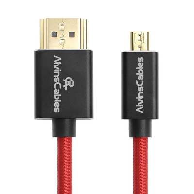 Alvin's Cables 8K HDMI Coiled Cable 2.1 Micro HDMI for Atomos Ninja V