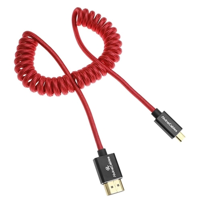 Alvin's Cables 8K HDMI Coiled Cable 2.1 Micro HDMI for Atomos Ninja V