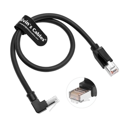 Alvin's Cables Cat6 Shielded RJ45 Cable 6.6ft Down Angle for PLC Robotics