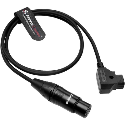 Alvin's Cables XLR 4 Pin Female to D Tap Cable for Cinema Cameras