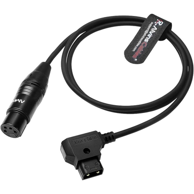 Alvin's Cables XLR 4 Pin Female to D Tap Cable for Cinema Cameras