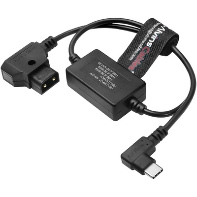 Alvin's Cables Dtap to USB-C Power Cable, 2ft Ultra Soft & Flexible Dtap to Type C Enhanced Power for Tilta Nucleus Nano II Wireless Lens Control Motors