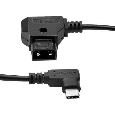 Alvin's Cables Dtap to USB-C Power Cable, 2ft Ultra Soft & Flexible Dtap to Type C Enhanced Power for Tilta Nucleus Nano II Wireless Lens Control Motors