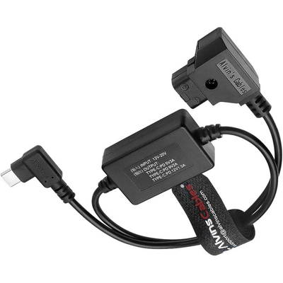Alvin's Cables Dtap to USB-C Power Cable, 2ft Ultra Soft & Flexible Dtap to Type C Enhanced Power for Tilta Nucleus Nano II Wireless Lens Control Motors