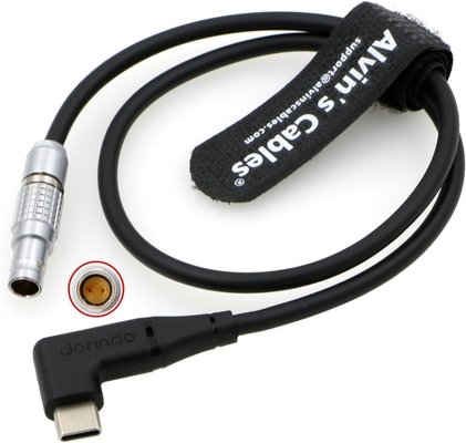 Alvin's Cables Right Angle USB C to 2-Pin PD Cable for Cinema Gear