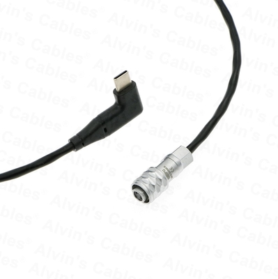 Alvin's Cables Right Angle USB C to 2-Pin PD Cable for Cinema Gear