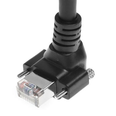 Alvin's Vertical Screw Lock CAT6a GigE Cable for Industrial Cameras