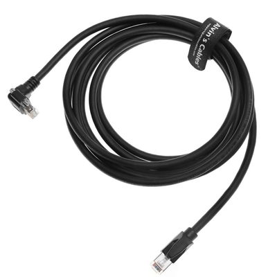 Alvin's Vertical Screw Lock CAT6a GigE Cable for Industrial Cameras
