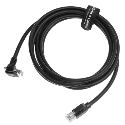 Alvin's CAT6a GigE Vision Cable Shielded High Flex 3.3ft Right Angle