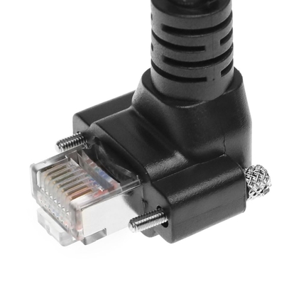 Alvin's CAT6a GigE Vision Cable Shielded High Flex 3.3ft Right Angle