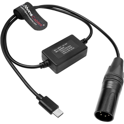 Alvin's 4 Pin XLR to USB C PD Cable for Canon Sony Nikon Cameras 24in