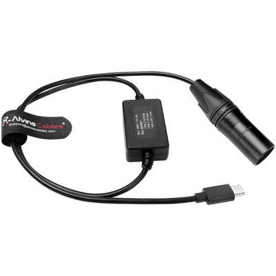 Alvin's 4 Pin XLR to USB C PD Cable for Canon Sony Nikon Cameras 24in