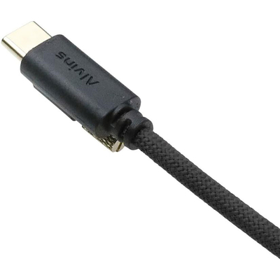 Alvin's Red Locking USB C Cable for Blackmagic 6K 12K 3.3ft 10Gbps