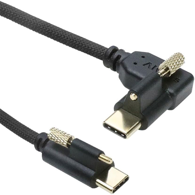 Alvin's Red Locking USB C Cable for Blackmagic 6K 12K 3.3ft 10Gbps