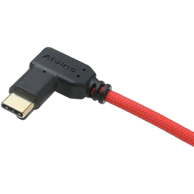Alvin's Locking USB C Cable for Blackmagic 4K G2 Pyxis 10Gbps 12in Red