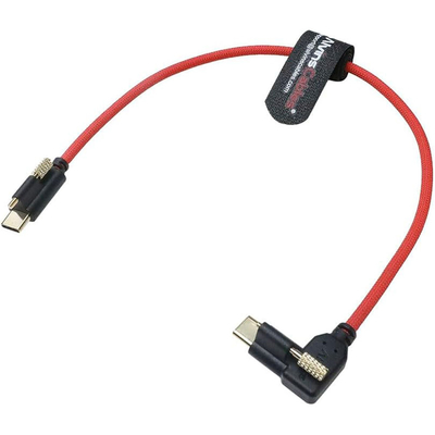 Alvin's Locking USB C Cable for Blackmagic 4K G2 Pyxis 10Gbps 12in Red