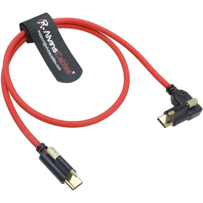Alvin's Red Locking USB C Cable for Blackmagic 4K G2 20in 10Gbps