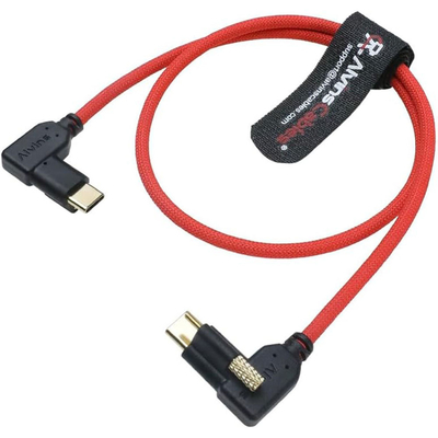 Alvin's Red Locking USB C Cable for Blackmagic 4K G2 20in 10Gbps