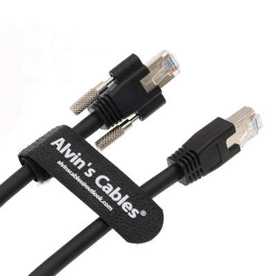 Alvin's GigE Vision CAT6a Cable, 9.84ft, Shielded, High-Flex, RJ45 Lock