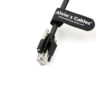 Alvin's CAT6a GigE Vision Cable 16.4ft Shielded Screw Lock RJ45