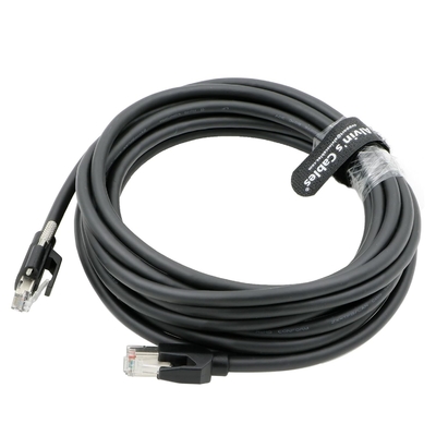 Alvin's CAT6a GigE Vision Cable 16.4ft Shielded Screw Lock RJ45