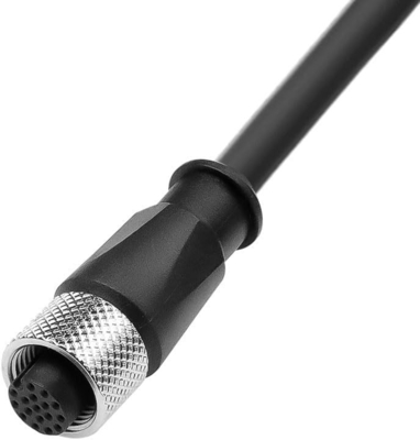 Alvin's M12 A Code 17 Pin Female to Open Cable 8m Shielded for HikRobot Cognex