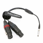 Durable Audio Video Cable 5 Pin To Two XLR 3 Pin Female Audio Input Custom Length
