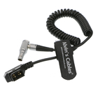 2 Pin Right Angle To D TAP Coiled Video Camera Power Cable For Kinefinity Kinemini Camera