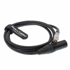 XLR 4 Pin Male to 6 Pin Female Power Cable For Red Epic Scarlet