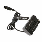 10- 24V Camera Power Cable NP F550 Dummy Battery To D-Tap For Sony NP F570 NP F970 SmallHD Focus 7