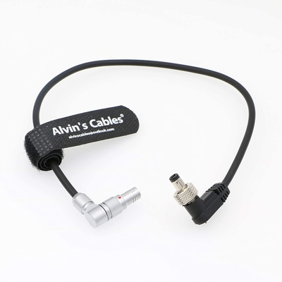 Rotatable Right Angle Camera Power Cable 2 Pin For Atomos Shinobi Ninja V Monitor