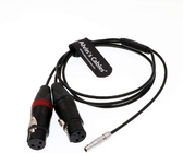 3 Pin Female To 5 Pin Male Audio Input Cable 70cm For Arri Alexa