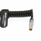 6 pin Female to Anton D-tap Coiled Twist Power Cable for Red Epic Scarlet Camera