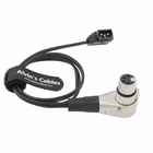 Alvin's Cables Luxury D Tap to XLR 4 Pin Female Right Angle Power Cable for ARRI Camera Monitor