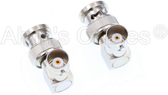 Right Angle BNC Connectors for HD SDI BNC Cable One Set