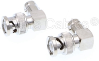 4K Video Right Angle Connectors for 12G HD SDI BNC Cable