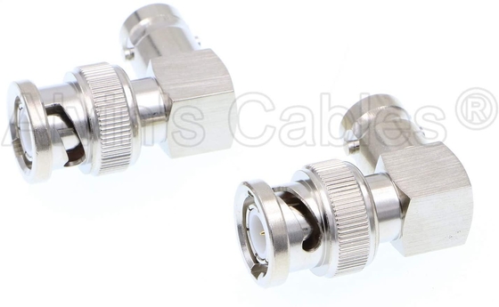 Right Angle BNC Connectors for HD SDI BNC Cable One Set