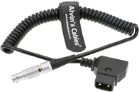 2 Pin Lemo To D-TAP Power Coiled Cable for Bartech Focus Device Receiver