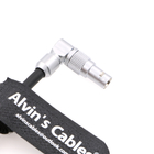 3 Pin Right Angle To Rotatable 2 Pin Male Right Angle Power Cable For Teradek Bolt ARRI Alexa Mini