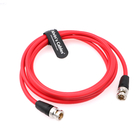 BNC Male To Male 12G HD SDI Video Coaxial Cable For 4K Video Camera 1M Red