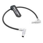 Teradek Bolt Wireless Power Cable For Small HD-702 Bright Rotatable 2 Pin Right Angle To 2 Pin Male Cord For ARRI Alexa
