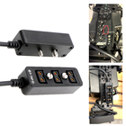 Hirose 4 Pin Male To 3 Port D Tap Female Splitter Power Cable For ARRI Amira BP-U60T
