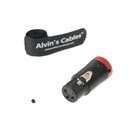 AV Cables XLR 3 Pin Female Connector Low Profile For Audio Devices Red