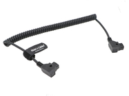 D- Tap Male To Dtap Male Coiled Extension Cable For DSLR Rig Battery