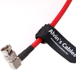 12G BNC-Coaxial-Cable Alvin'S Cables HD SDI BNC Male To Male L-Shaped Original Cable For 4K Video Camera 1M Red