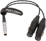 Alvin'S Cables XLR Breakout Audio Input Cable For Atomos Shogun Monitor Recorder 10 Pin To Dual XLR 3 Pin Female