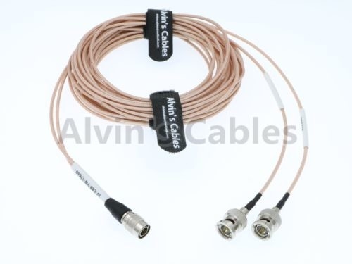 Coax Two BNC To Fischer HD SDI BNC Cable Male To Male With Copper Conductor